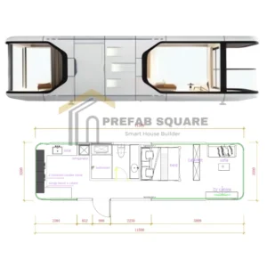 PrefabSquare Apple Cabin Model E7 With Kitchen