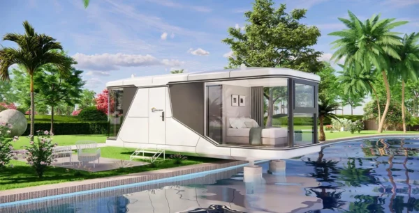 prefabsquare capsule house E6 banner